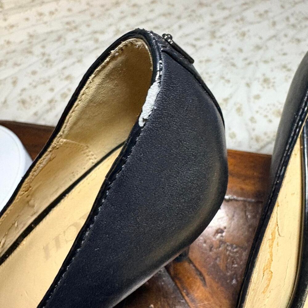 Coach Women's Size 8 Y2k era coach black pointed toe heels shoes Office Siren - Picture 7 of 8